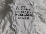 Baby Romper Bed and Mama White 0-3months